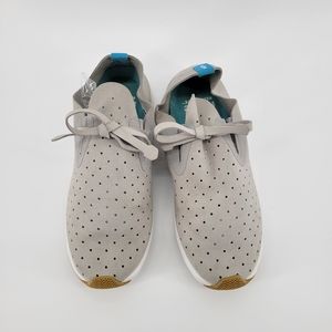 Native shoes lace up sneakers laser cut grey shoes 7